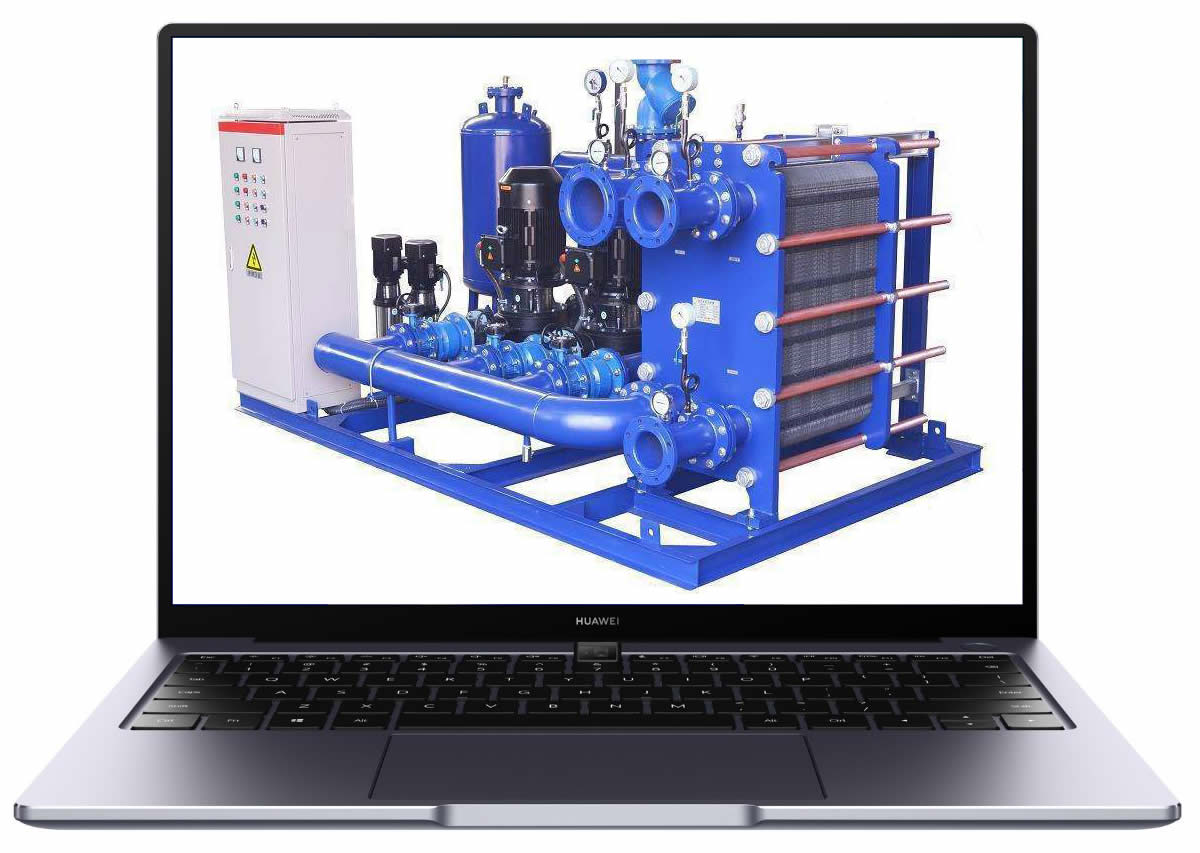 哈爾濱水水闆式換熱器機組圖